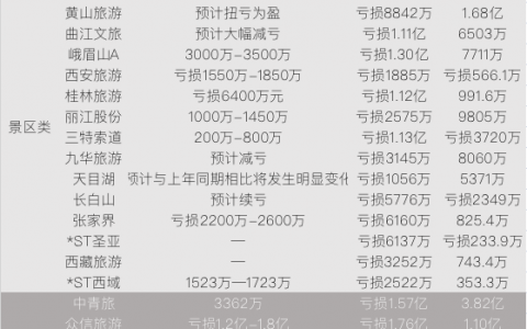 17家上市旅企发布半年报预告，大连圣亚卖企鹅还债