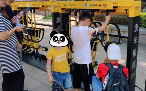 共享童车：熊猫遛娃共享儿童推车轻松遛娃解放爸妈双手！