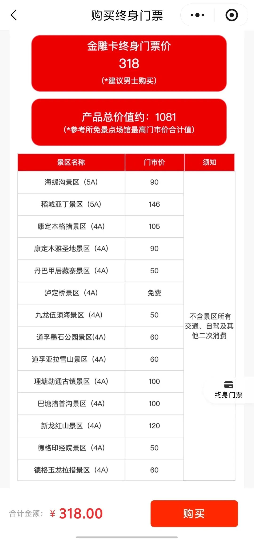 为什么很多5A景区开卖终身制门票？